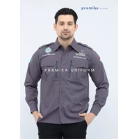 Custom Logo Gray Field Work Uniform Shirt